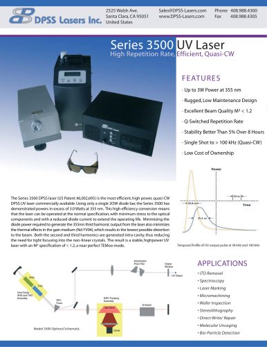 Series 3500 UV Laser