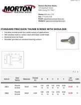 Standard Precision Thumb Screws With Shoulder