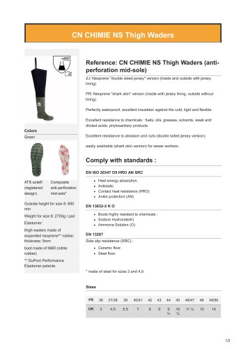 CHIMIE NS Thigh Waders