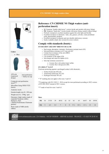 CN CHIMIE NS thigh waders