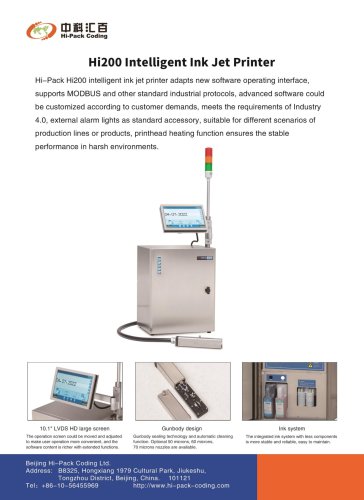 Inkjet marking and coding device Hi200