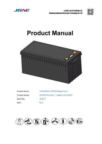 JG19-6417-12.8V250Ah Battery Pack Specification