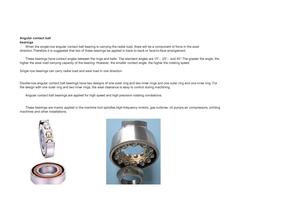 NEW UPDATED ANGULAR CONTACT BALL BEARING