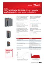 VLT® Soft Starter MCD 600 delivers superior  performance for fixed-speed applications