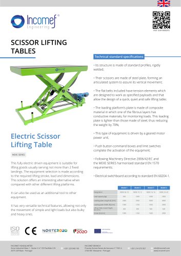 Electric Scissor Lifting Table