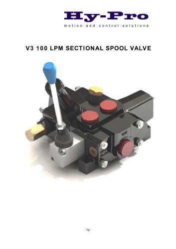 V3 100 LPM SECTIONAL SPOOL VALVE