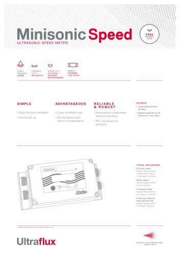 Minisonic SPEED - Ultrasonic speed meter