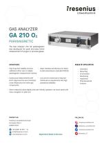 Gas Analyzer GA210 O2 Paramagnetic Data Sheet