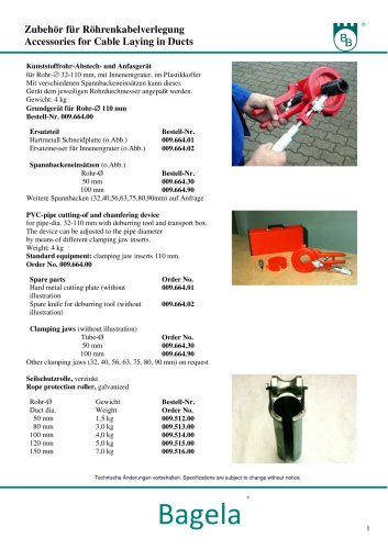 PVC-pipe cutting-of and chamfering device