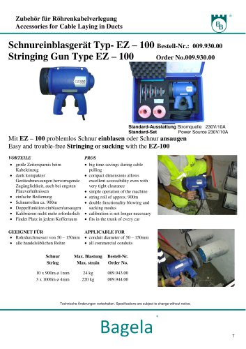 Stringing gun EZ 100