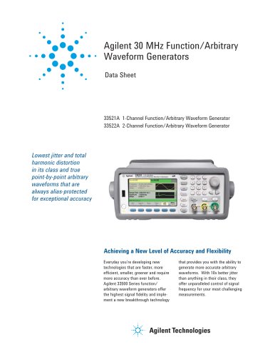 33522A Function / Arbitrary Waveform Generator, 30 MHz