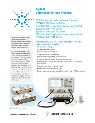 Agilent Calibration Refresh Modules