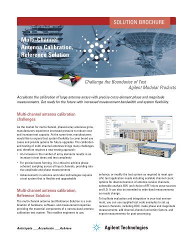 Multi-Channel Antenna Calibration, Reference Solution