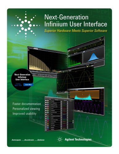 Next-Generation Infiniium User Interface