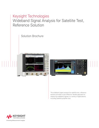 Wideband Signal Analysis for Satellite Test, Reference Solution