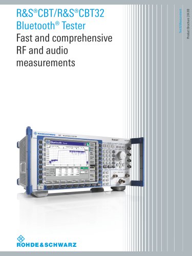 R&S®CBT/CBT32 Bluetooth® Tester