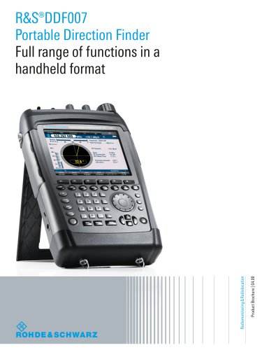 R&S®DDF007 Portable Direction Finder