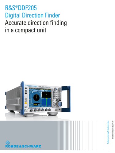 R&S®DDF205 Digital Direction Finder