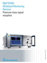 R&S®ESMD Wideband Monitoring Receiver