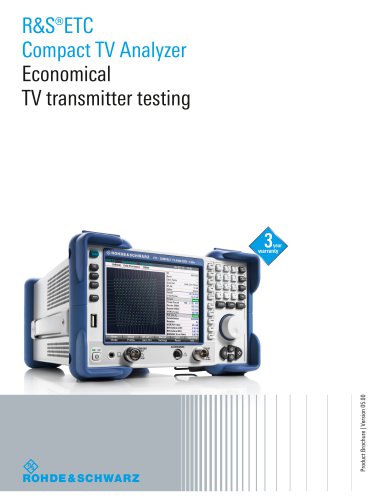 R&S®ETC Compact TV Analyzer