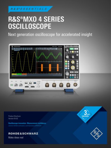 R&S®MXO 4 Oscilloscope