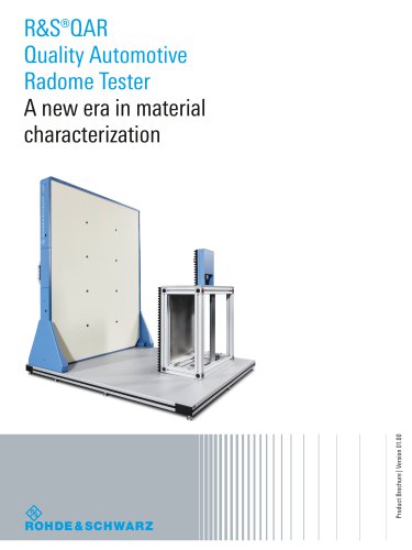 R&S®QAR Quality Automotive Radome Tester