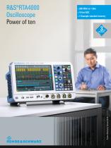 R&S®RTA4000 Oscilloscope