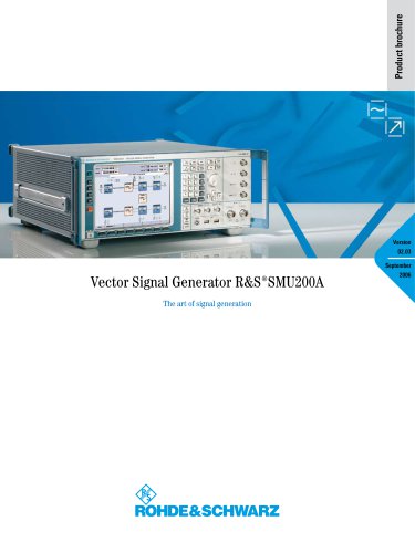 R&S®SMU200A Vector Signal Generator