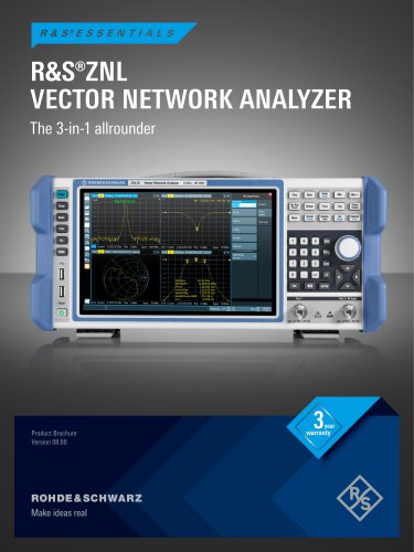 R&S®ZNL vector network analyzer