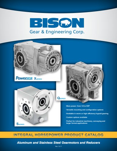 Integral horsepower Product Catalog