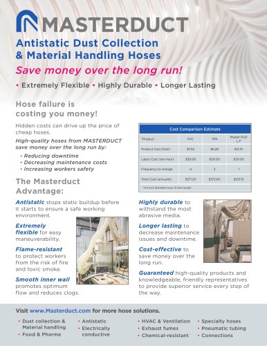 Antistatic Dust Collection & Material Handling Hoses