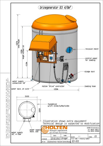 HOLTEN brine saturator B3 4/8 m³