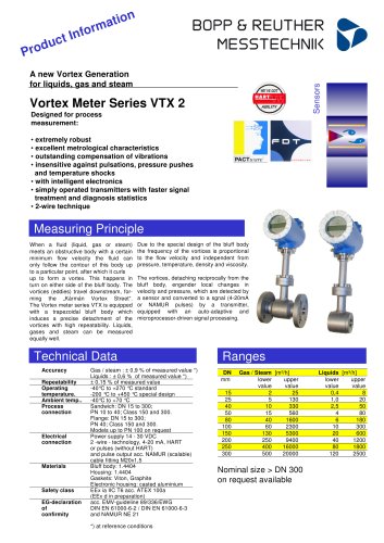 Vortex Meter Series VTX 2