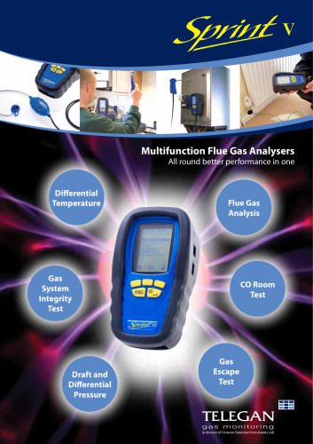 Sprint V flue gas analyser