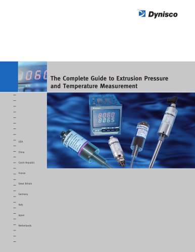 Complete Guide to Extrusion Pressure and Temperature Measurement 