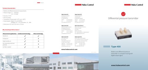 450 flyer relative and differential pressure transmitter