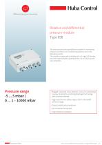 Differential pressure transmitter 698 -5 ... 5 mbar / 0 ... 10000 mbar