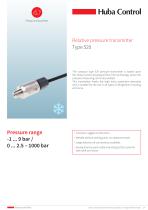 Pressure sensor 520 -1 ... 9 bar / 0 ... 2.5 – 1000 bar