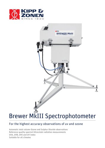 Brewer MkIII Spectrophotometer