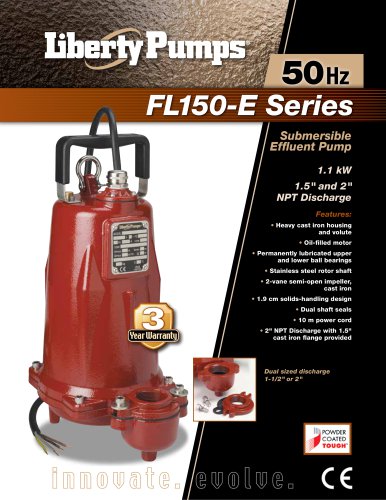 FL150-E Series Sewage Pumps