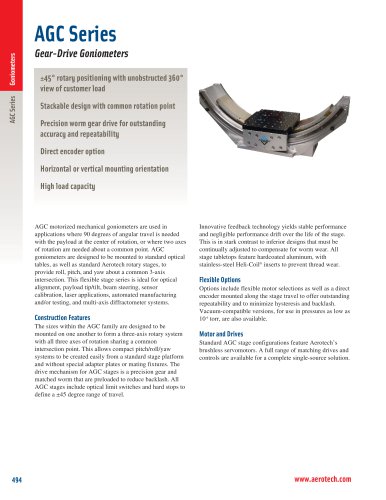 AGC Goniometer Series