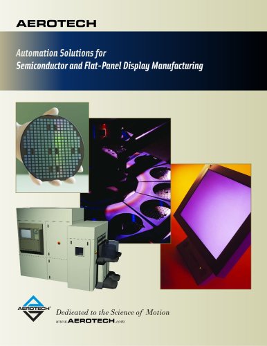 Automation Solutions for Semiconductor and Flat-Panel Display Manufacturing