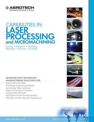 LASER PROCESSING and MICROMACHINING