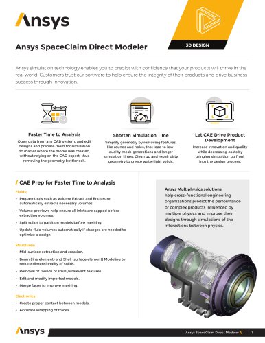 Ansys SpaceClaim Direct