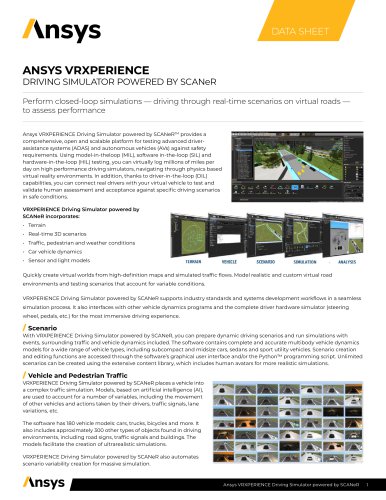 ANSYS VRXPERIENCE