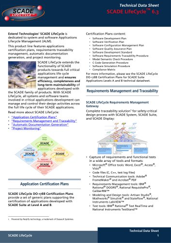 SCADE LifeCycle