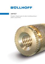 AMTEC® Precision threaded inserts for plastic parts and equipment for installation