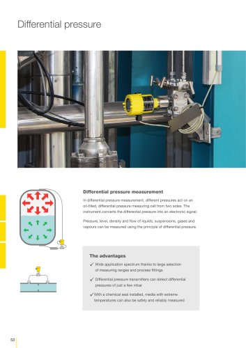 Product catalogue: Differential pressure VEGADIF (Pressure, Density, Flow)
