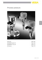 Product catalogue: Process pressure VEGABAR (Pressure)