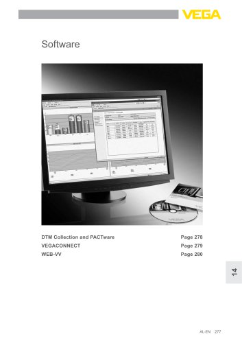 Product catalogue: Software DTM Collection + PACTware, VEGACONNECT (Signal conditioning)